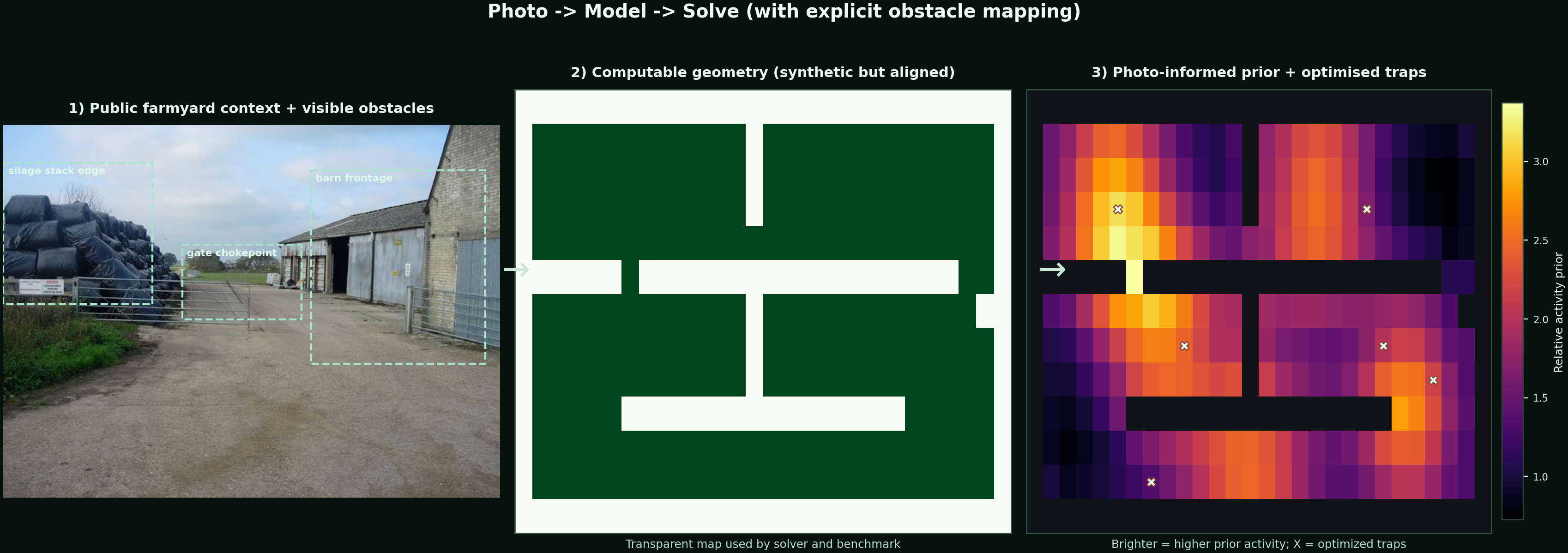 Conversion chain from photo to geometry to risk prior